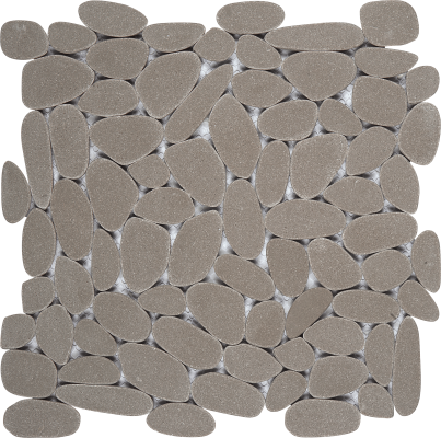 12"x12" Fog Sliced Pebble Mosaic