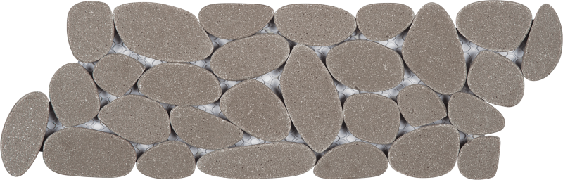 4"x12" Fog Sliced Pebble Mosaic