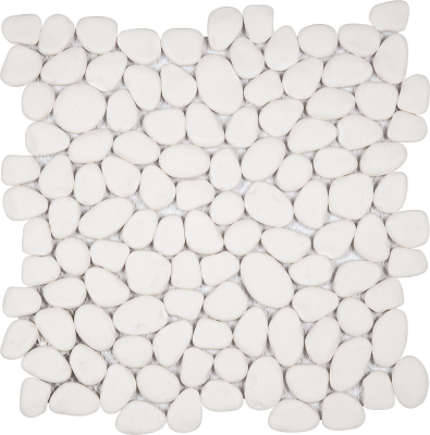 12"x12" Arctic Glow Pebble Mosaic
