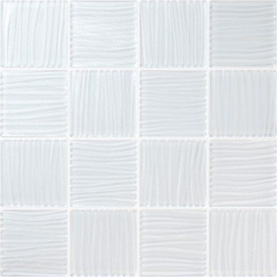 3"x3" (11.8"x11.8") Arctic Snow Glass Mosaic