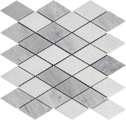12"x12" Silver Mist Blend Marble Mosaic