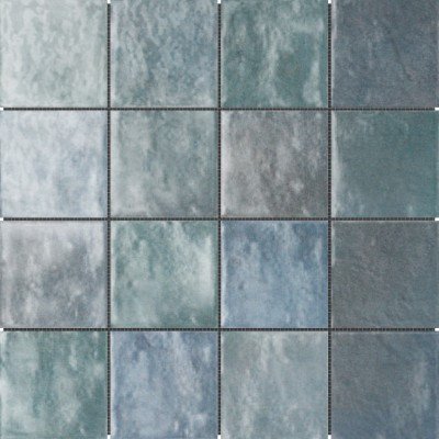 3"x3" (12"x12") Ocean Glazed Zellige Ceramic Mosaic