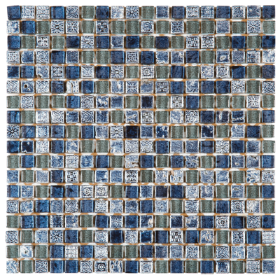 12"x12" Marine Luster Glass Mosaic