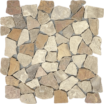 12"x12" Sand and Beyond Onyx Blend Matte Mosaic